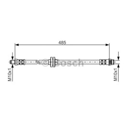 Stabdžių žarnelė  BOSCH 1 987 476 827