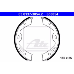 Rankinio stabdžio trinkelių komplektas  ATE 03.0137-3054.2