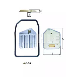 Automatinės transmisijos hidraulinis filtras  KNECHT HX 163KIT