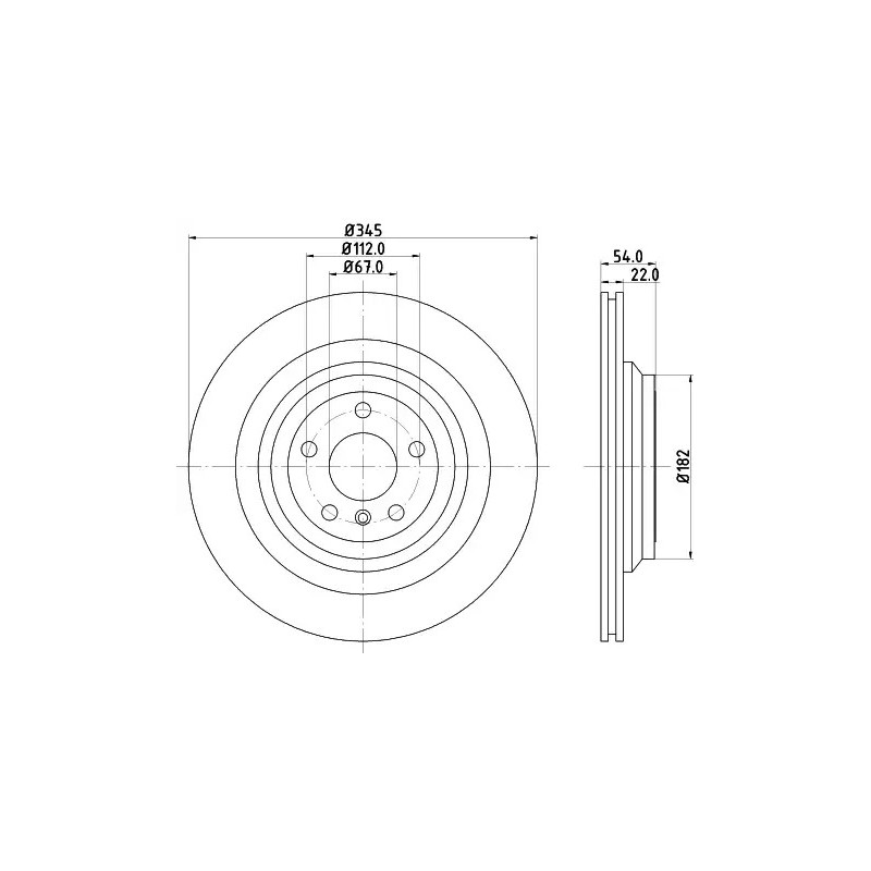Stabdžių diskas  MINTEX MDC2781C