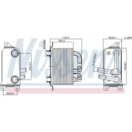 Automatinės transmisijos alyvos aušintuvas  NISSENS 90833