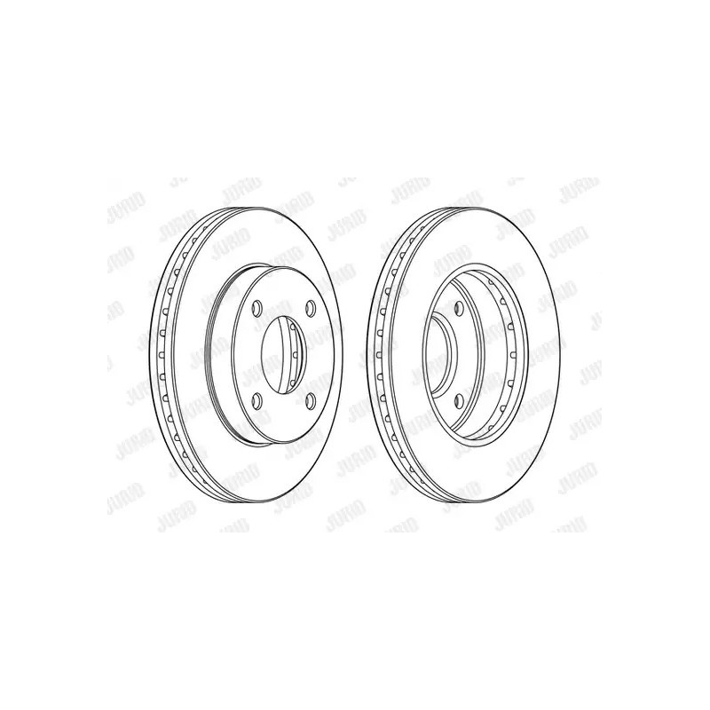 Stabdžių diskas  JURID 563107JC