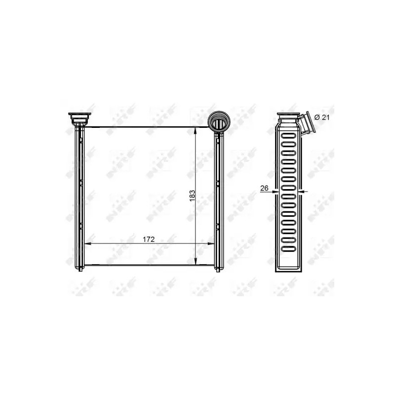 Salono radiatorius  NRF 54342