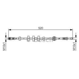Stabdžių žarnelė  BOSCH 1 987 481 431