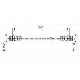 Stabdžių žarnelė  BOSCH 1 987 481 457