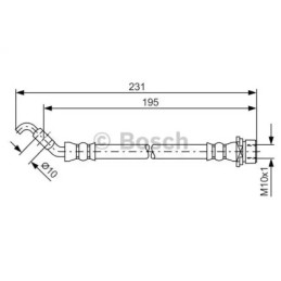 Stabdžių žarnelė  BOSCH 1 987 481 562