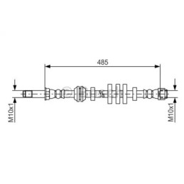 Stabdžių žarnelė  BOSCH 1 987 481 568
