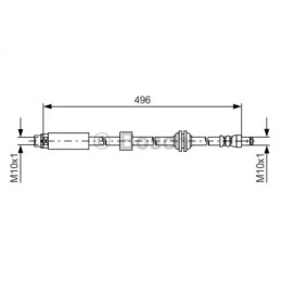 Stabdžių žarnelė  BOSCH 1 987 481 590