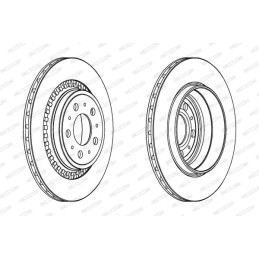 Stabdžių diskas  FERODO DDF1551C