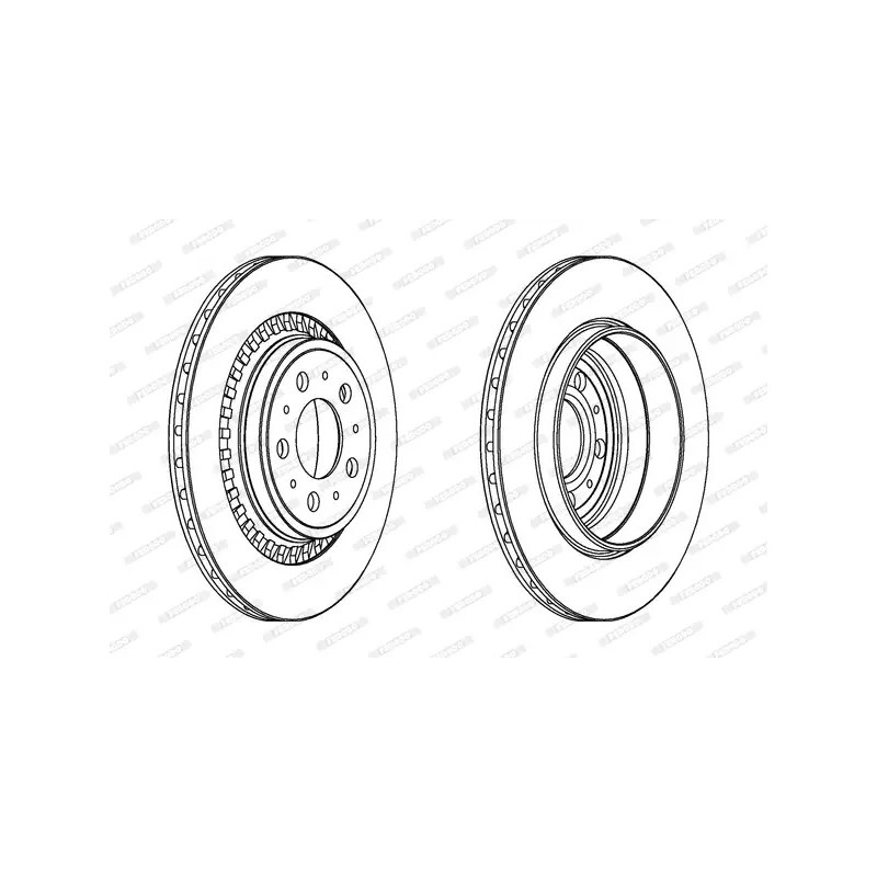 Stabdžių diskas  FERODO DDF1551C