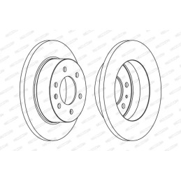 Stabdžių diskas  FERODO FCR311A