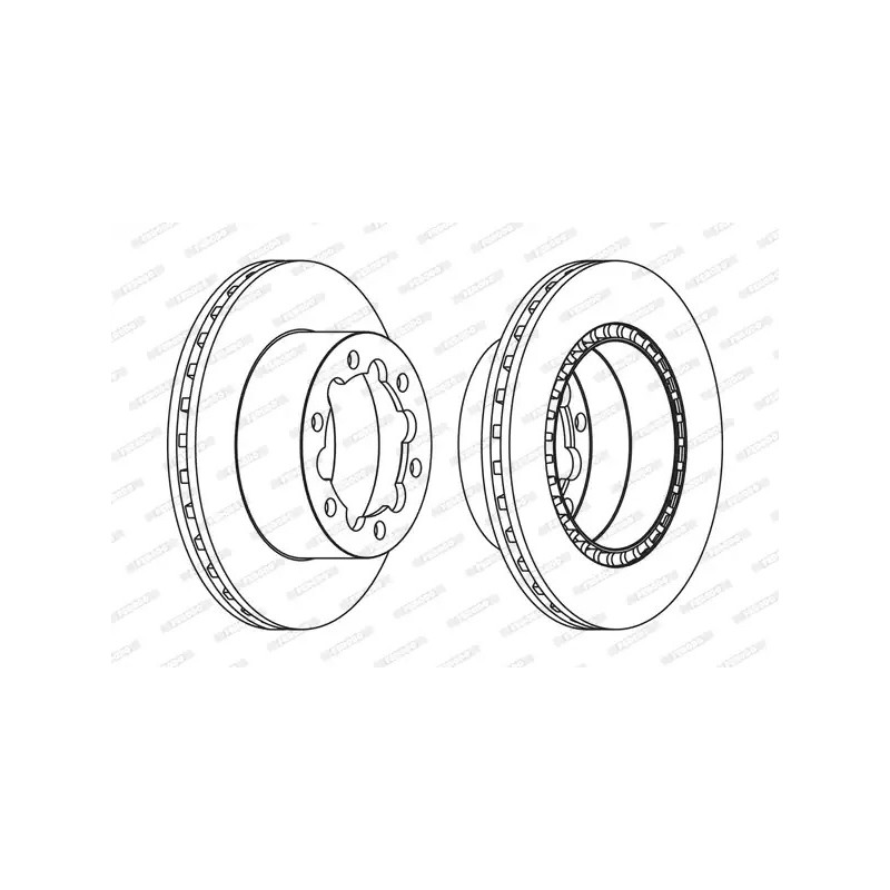 Stabdžių diskas  FERODO FCR312A