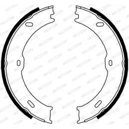 Rankinio stabdžio trinkelių komplektas  FERODO FSB4001