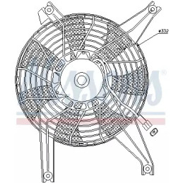 Radiatoriaus ventiliatorius  NISSENS 85383