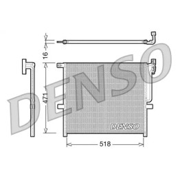 Oro kondicionieriaus radiatorius  DENSO DCN05001