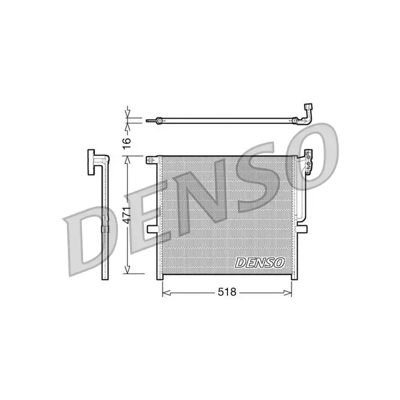 Oro kondicionieriaus radiatorius  DENSO DCN05001