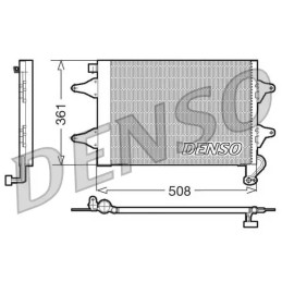 Oro kondicionieriaus radiatorius  DENSO DCN27004