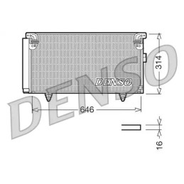 Oro kondicionieriaus radiatorius  DENSO DCN36001