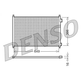 Oro kondicionieriaus radiatorius  DENSO DCN40006