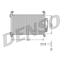 Oro kondicionieriaus radiatorius  DENSO DCN40007