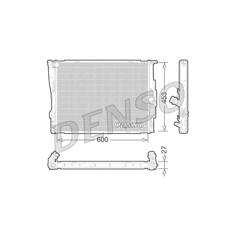 Variklio aušinimo radiatorius  DENSO DRM05073