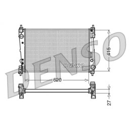 Variklio aušinimo radiatorius  DENSO DRM09111