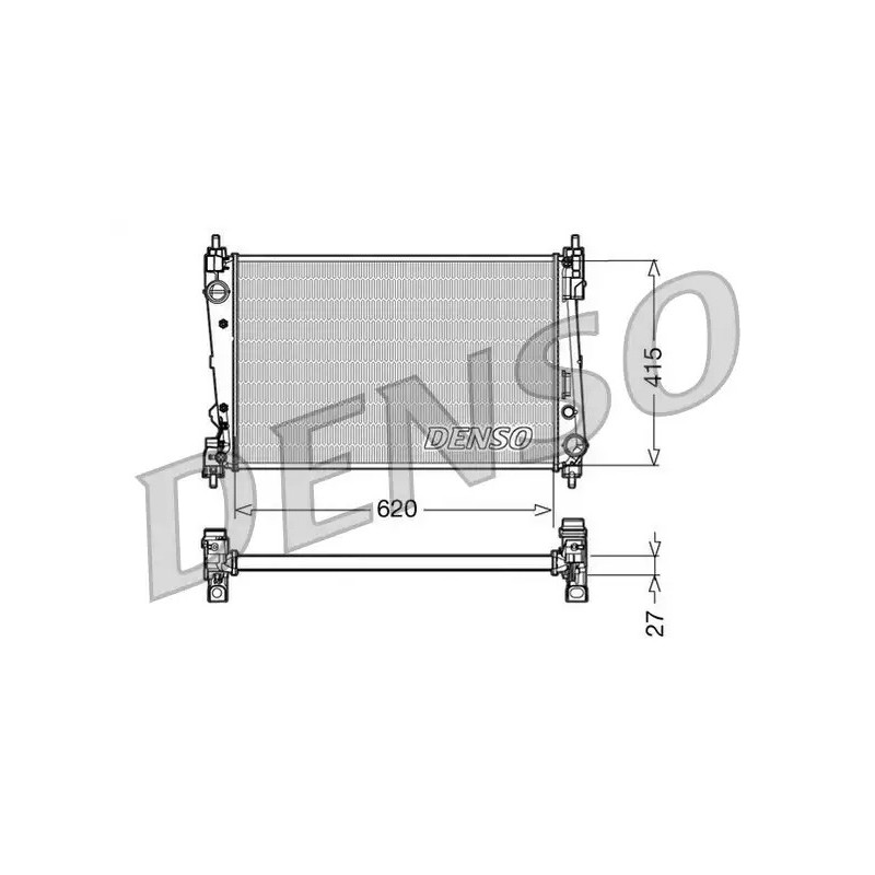 Variklio aušinimo radiatorius  DENSO DRM09111