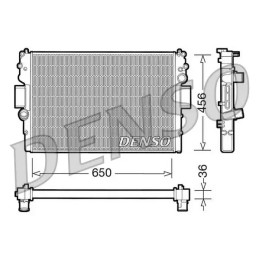 Variklio aušinimo radiatorius  DENSO DRM12007