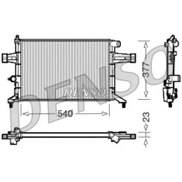 Variklio aušinimo radiatorius  DENSO DRM20082