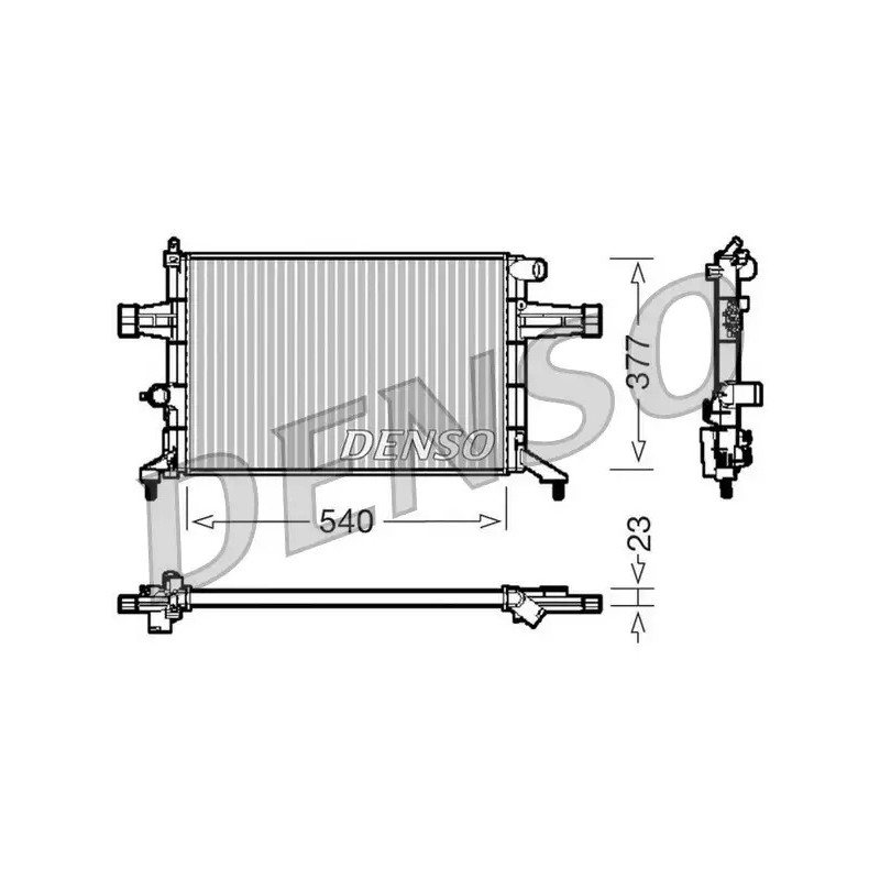 Variklio aušinimo radiatorius  DENSO DRM20082