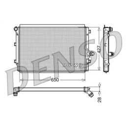 Variklio aušinimo radiatorius  DENSO DRM32017