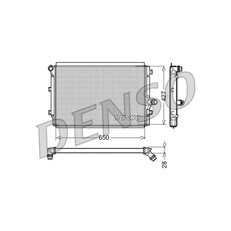 Variklio aušinimo radiatorius  DENSO DRM32017