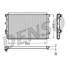 Variklio aušinimo radiatorius  DENSO DRM32015