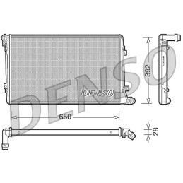 Variklio aušinimo radiatorius  DENSO DRM32019