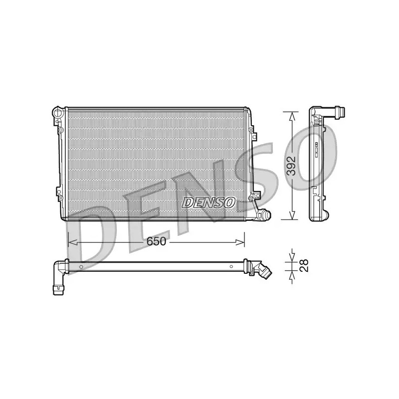 Variklio aušinimo radiatorius  DENSO DRM32019