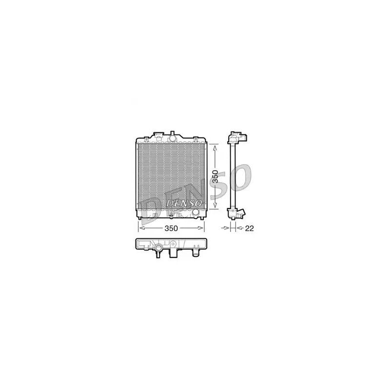 Variklio aušinimo radiatorius  DENSO DRM40003