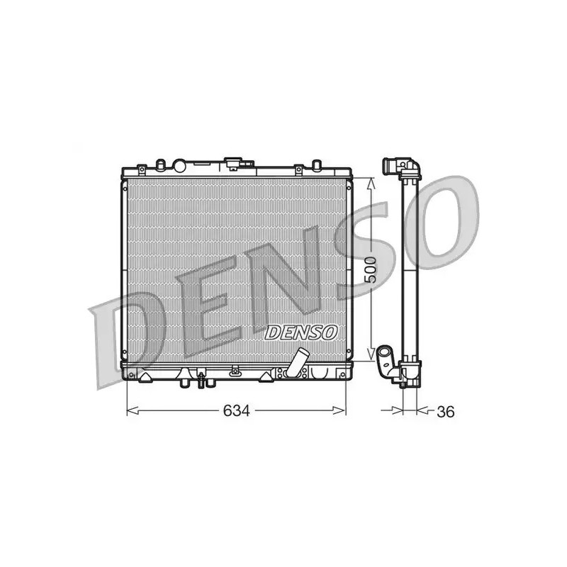 Variklio aušinimo radiatorius  DENSO DRM45020