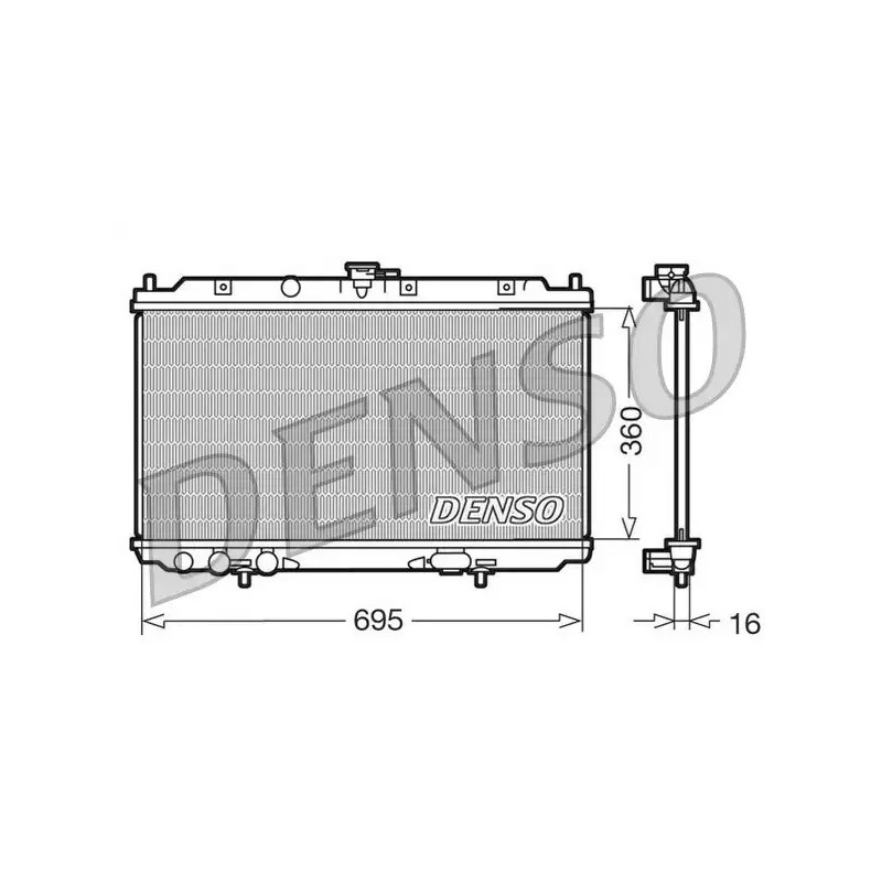 Variklio aušinimo radiatorius  DENSO DRM46012