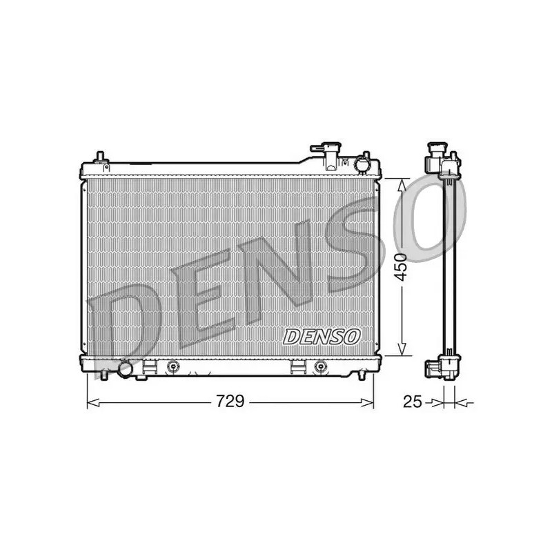 Variklio aušinimo radiatorius  DENSO DRM46100