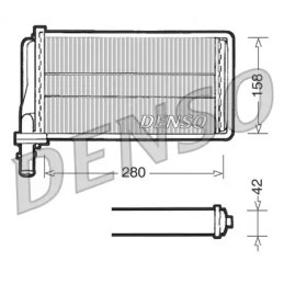 Salono radiatorius  DENSO DRR01001