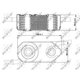 Automatinės transmisijos alyvos aušintuvas  NRF 31364