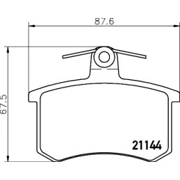 Diskinių stabdžių trinkelių rinkinys  MINTEX MDB1191