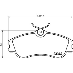 Diskinių stabdžių trinkelių rinkinys  MINTEX MDB2067