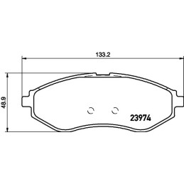 Diskinių stabdžių trinkelių rinkinys  MINTEX MDB2637