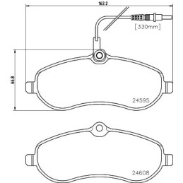 Diskinių stabdžių trinkelių rinkinys  MINTEX MDB2901