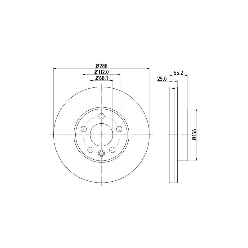 Stabdžių diskas  MINTEX MDC1017