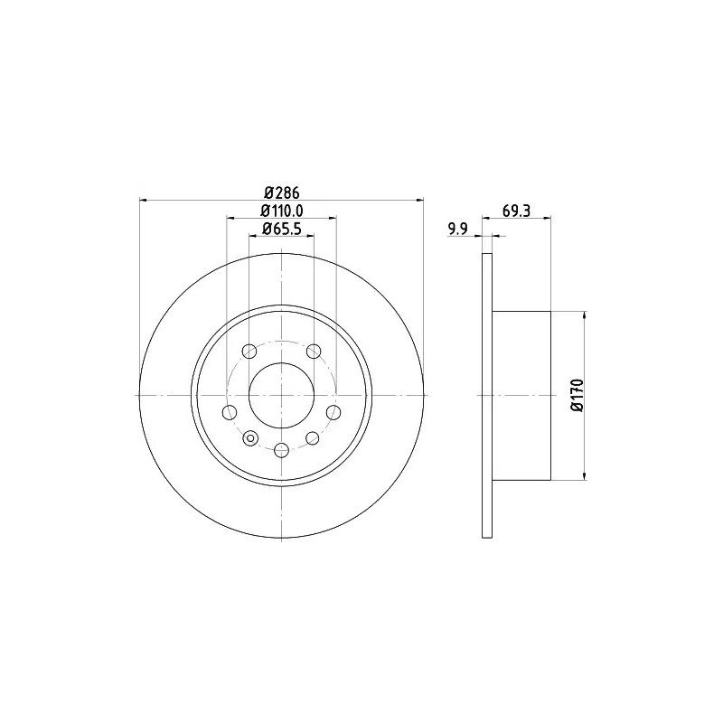 Stabdžių diskas  MINTEX MDC1045