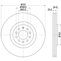 Stabdžių diskas  MINTEX MDC1381