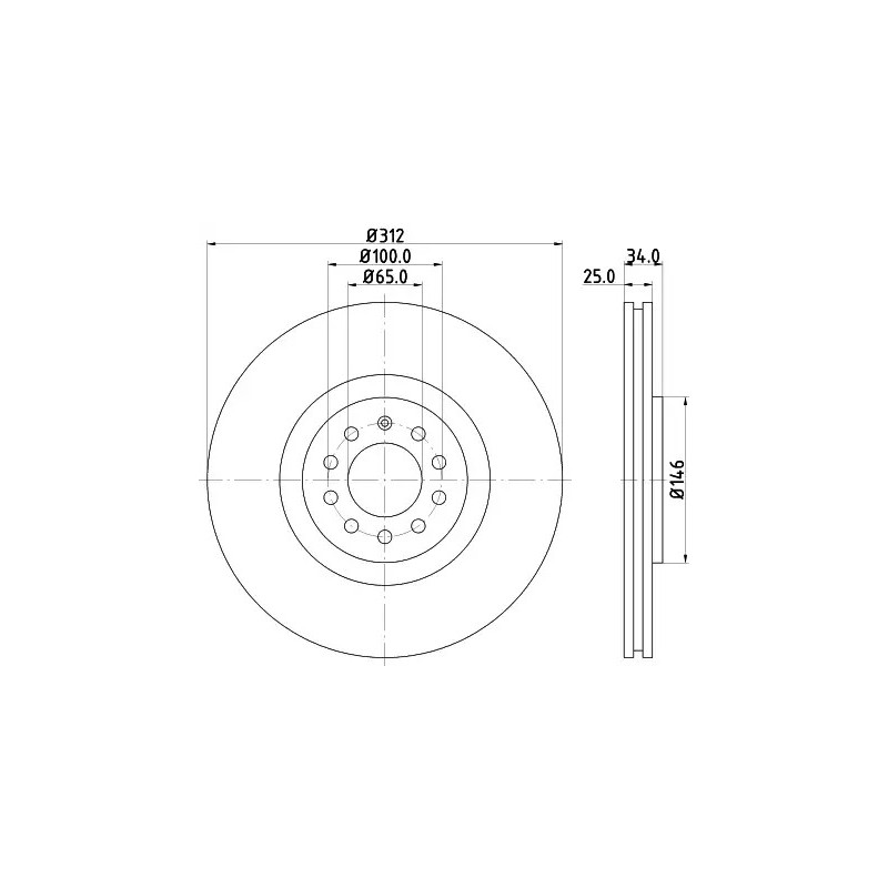 Stabdžių diskas  MINTEX MDC1381