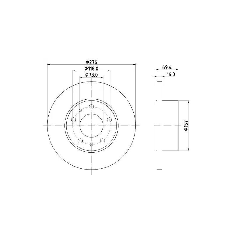 Stabdžių diskas  MINTEX MDC1439